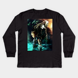 Sephiroth and cloud Kids Long Sleeve T-Shirt